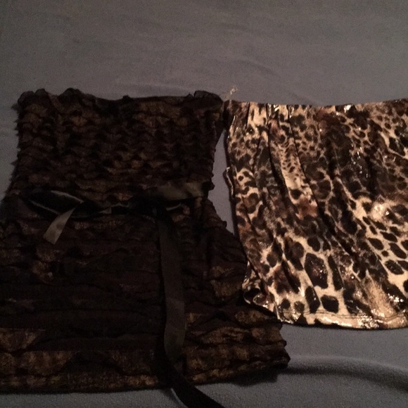 Rue 21 tube tops girls night NWT M NWOT XL - Picture 2 of 8